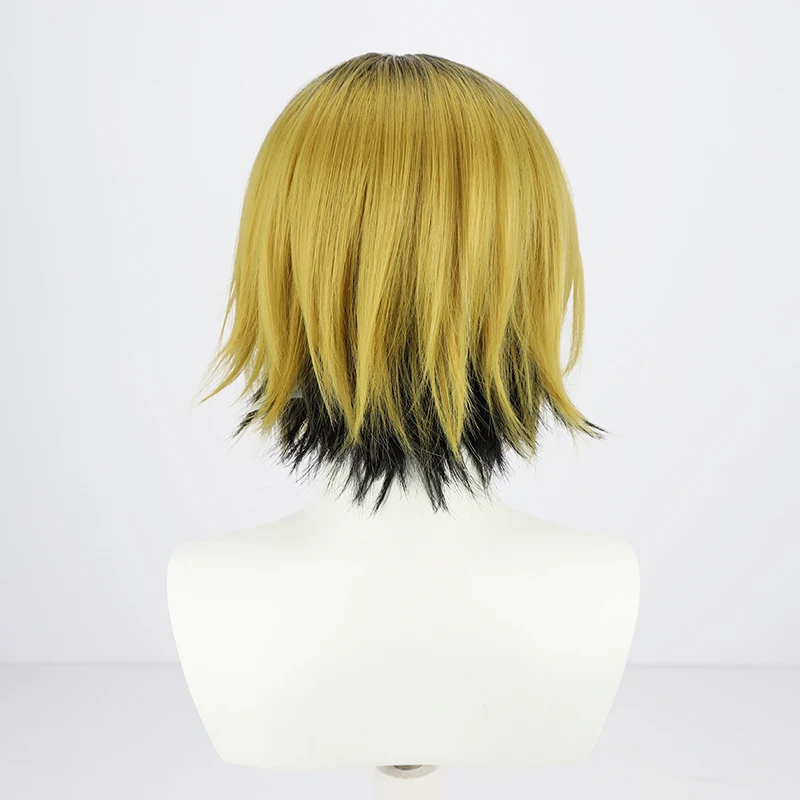 Аниме Haikyuu! Парик для косплея Kenma Kozume короткие черные и технические термостойкие