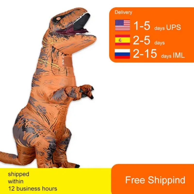 

Mascot Inflatable T REX Anime Costume Cosplay Dinosaur For Adult Men Women Kids Dino Cartoon Halloween Costume Fancy Dress