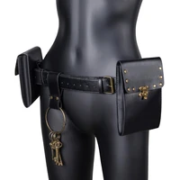 steampunk euro american punk womens bag retro outdoor mobile phone change sports mini waist bag fanny pack key chain bag purse