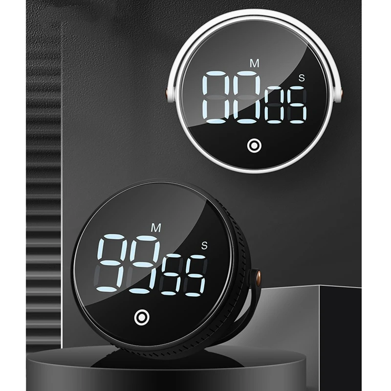 

Kitchen Egg Timer LED Digital Manual Countdown Alarm Clock Mechanical Cooking Timers Cooking Shower Study Stopwatch