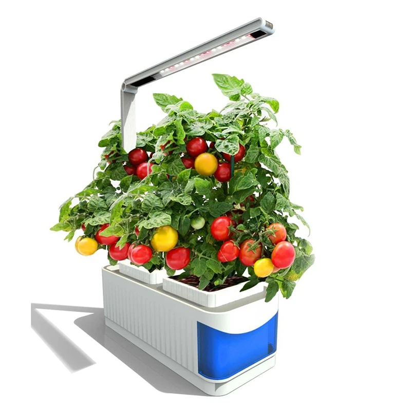 

Smart Automatic Hydroponics Growing System Soilless Cultivation of Small Flower Pots with LED Grow Light EU Plug