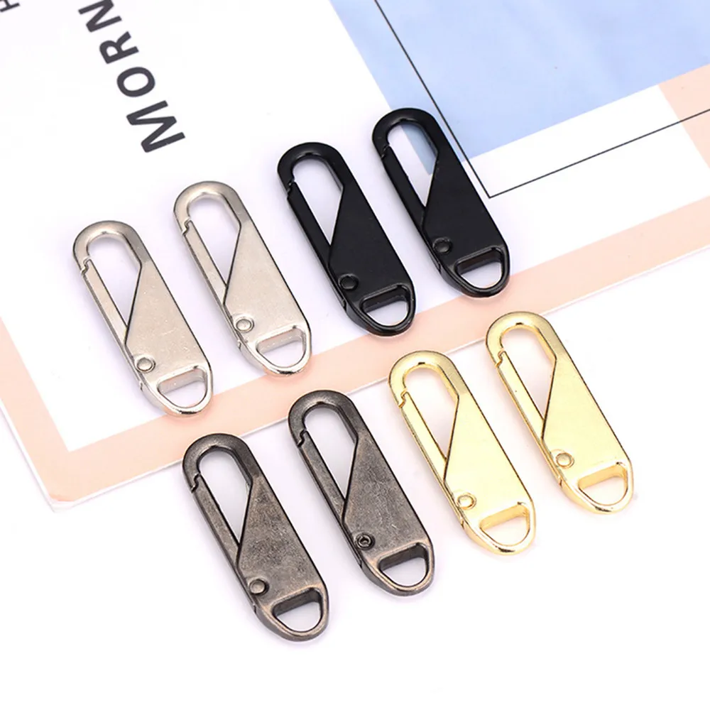 

5pcs Zipper Slider Puller Instant Zipper Repair Travel Bag Suitcase Zipper Head Replacement for Broken Buckle DIY Sewing Craft