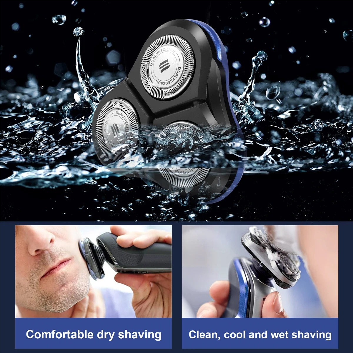 Сменная головка RQ11 для бритвы Philips RQ1150 RQ1150X RQ1131 RQ1141 RQ1145 RQ1151 RQ1155 RQ1160 RQ1160X RQ1170