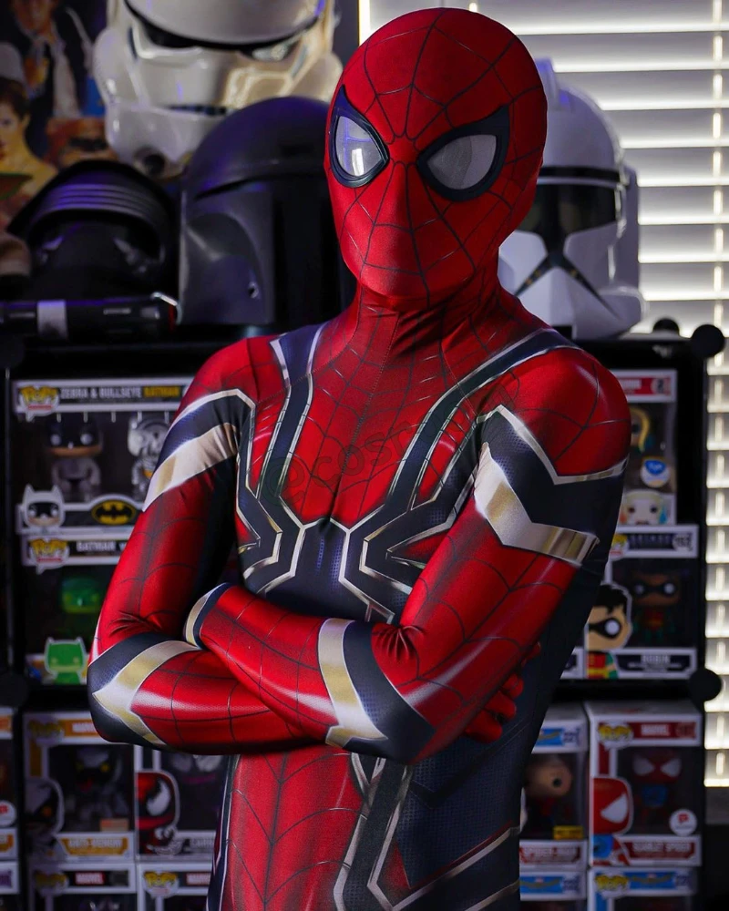 Spiderman Weit Von Zu Hause Cosplay Zentai Anzug 3D Gedruckt Body Eisen Spiderman Kostüm für Kinder Erwachsene Halloween Kostüm Overall