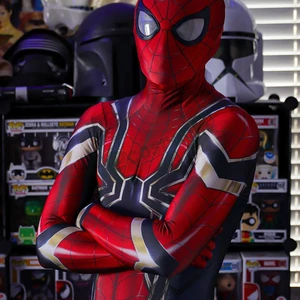 Spiderman Far From Home Cosplay Zentai Suit 3D Printed Bodysuit Iron Spiderman Costume for Kids Adul in USA (United States)