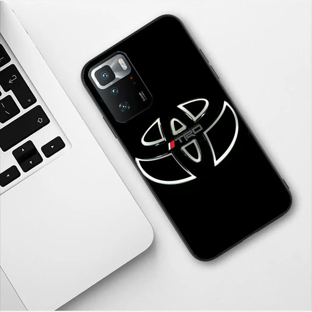 Toyotas Logo Car Fashion Phone Case For Redmi 9 9A 7A 10 8A 10A 8 Note 11 10S 7 11S Plus POCO X3 Pro Soft Silicone Phone Covers