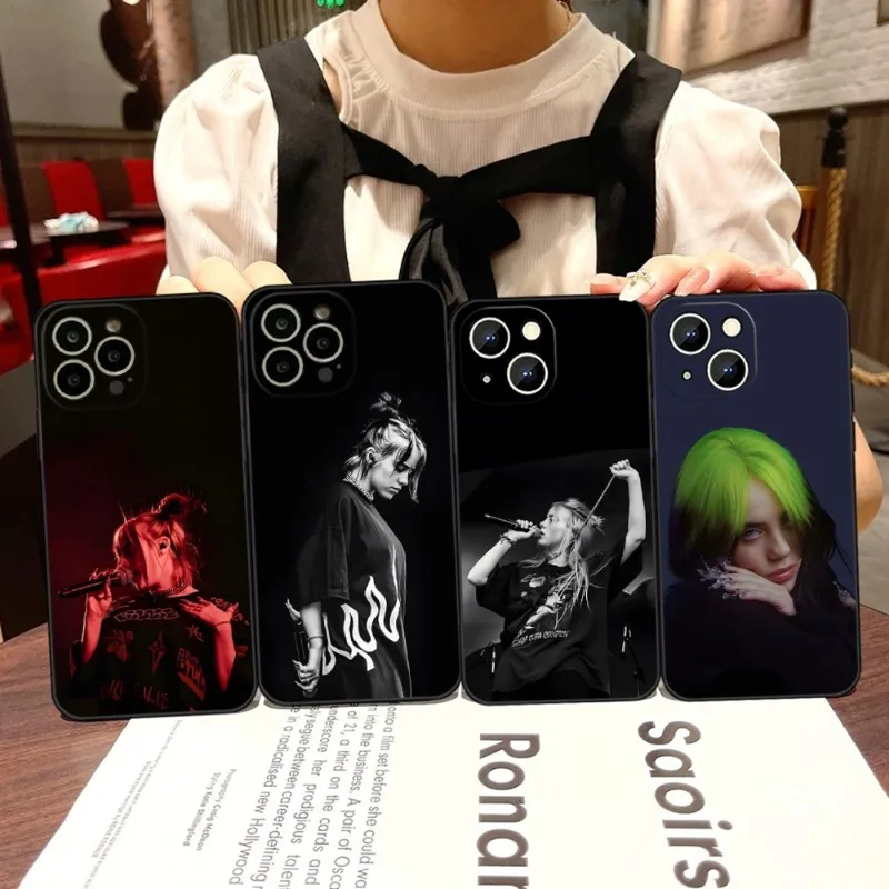 Hot Singer B-Billie Eilish Phone Case For Apple Iphone 14 Pro Max 12 13 Mini 11 Xr X Xs 8 6s 7 6 Plus Shockproof Back Cover