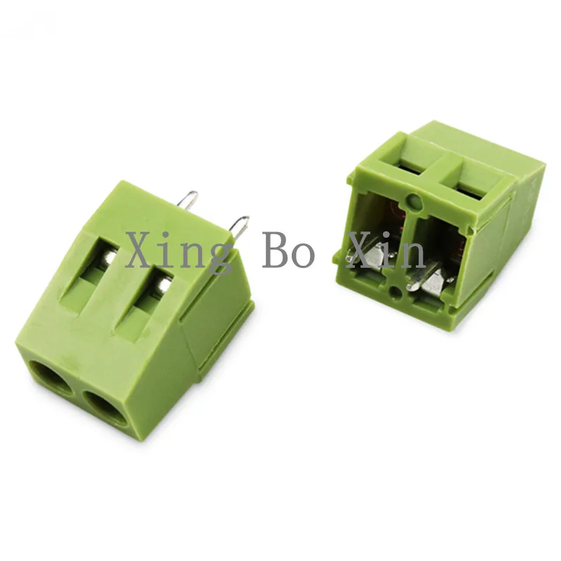 100 шт. KF128-5.08-2P KF128 3Pin 5 08 мм высококачественные Экологичные медные ножки PCB винтовая