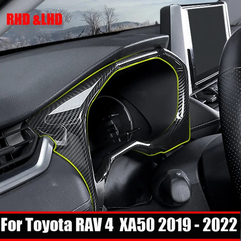 

Для Toyota RAV4 RAV 4 XA50 2019 2020 2021 2022 ABS панель приборной панели автомобиля декоративное кольцо Крышка отделка стикер