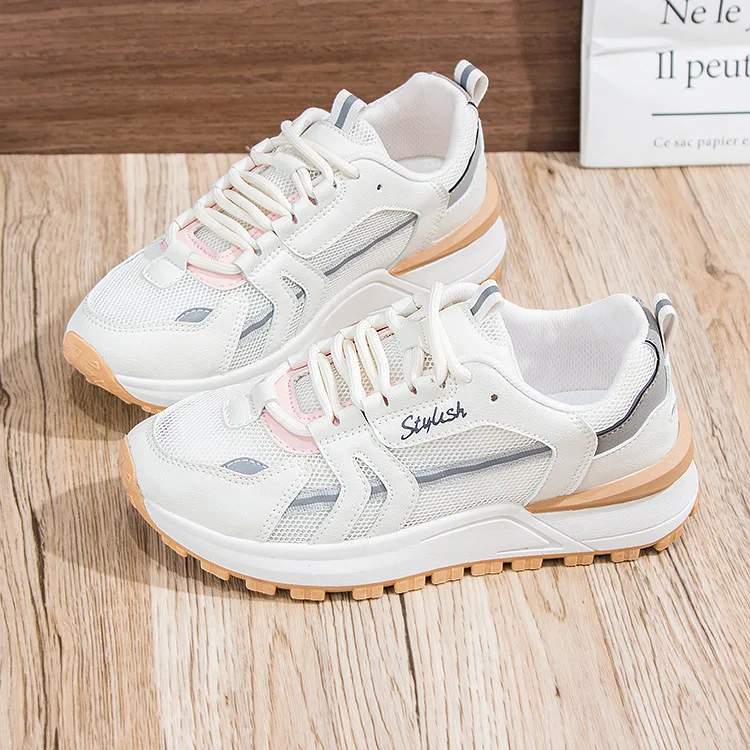 Women Shoes 2022 Summer New Shoes Women's Ins Tide Mesh Breathable Women's Shoes All-match Running Shoes Student Sports Shoes