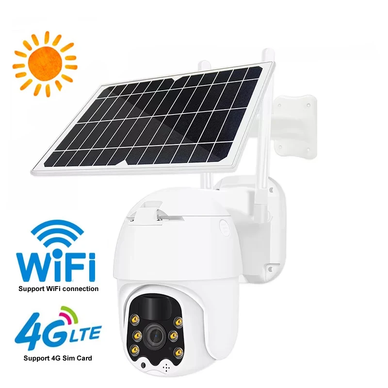 

IP-камера видеонаблюдения на солнечной батарее, Wi-Fi, 4G