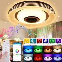 smart led ceiling lamp with alexagoogle wifi rgb decorative luminaires music roof panel lights for living room