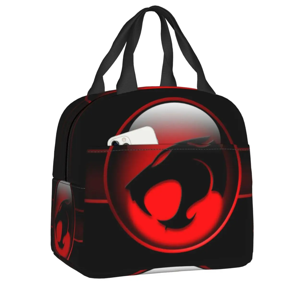 

Изолированные сумки для обедов с логотипом Thundercat для женщин, портативный охладитель, Термальный контейнер для бенто, сумка для путешествий ...