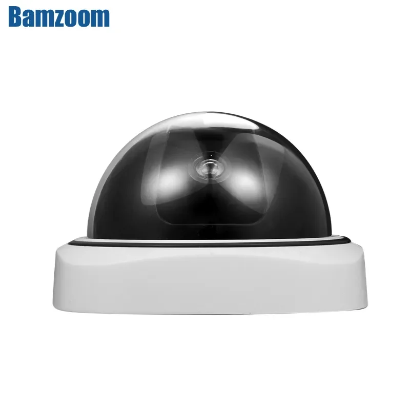 

NEW2023 Smart Indoor/Outdoor Dummy Surveillance Camera Home Dome Waterproof Fake CCTV Security Camera with Flashing Red LED Lig