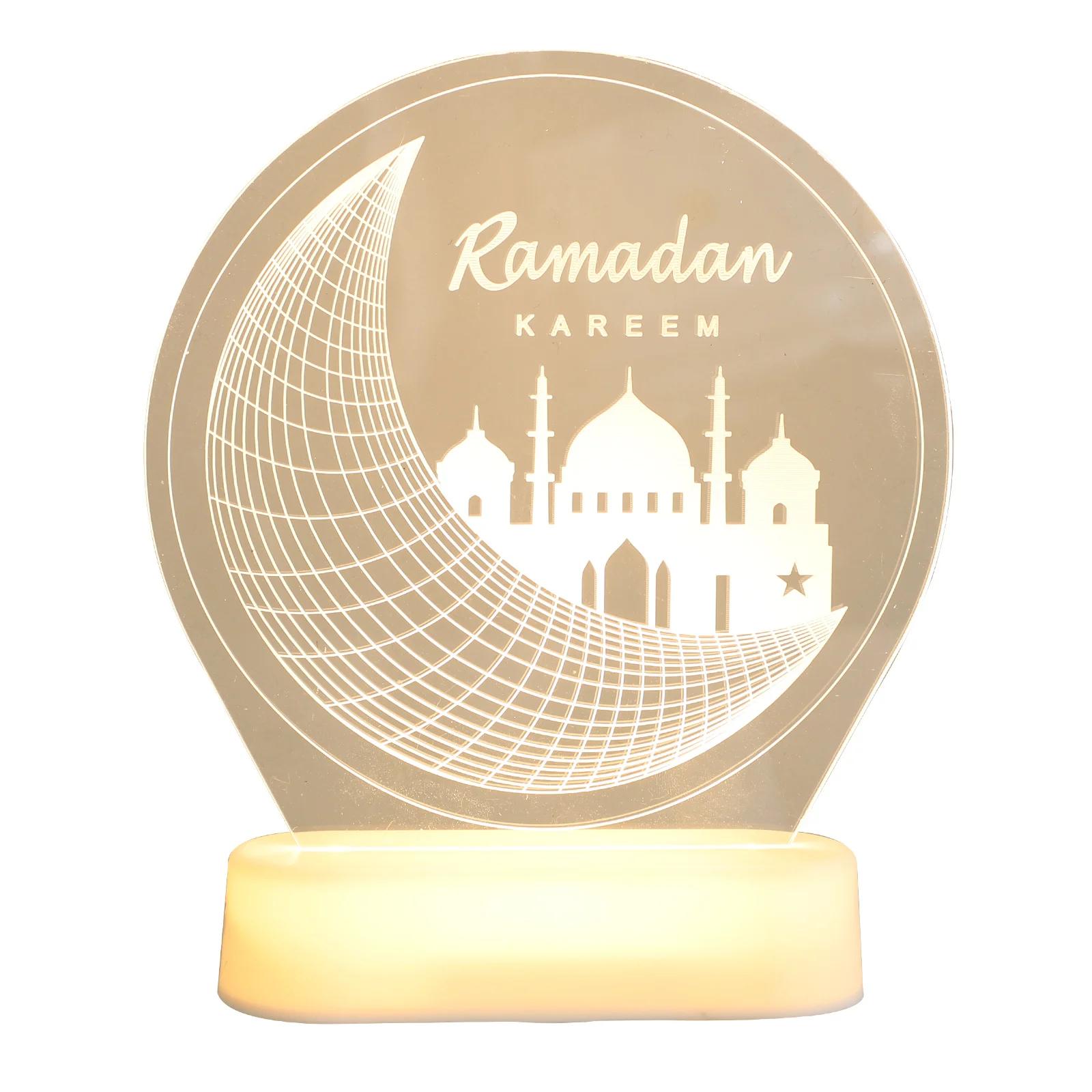 

LED Table Light 3D Ramadan Theme Home Table Light Festive Night Lamp Battery