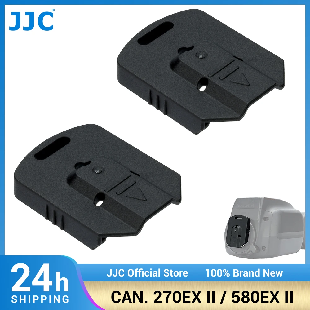 

JJC 1/2 PCS Hot Shoe Cover Contact Protector ABS Flash Light Cap Compatible with Canon Speedlite 270EX II 580EX II 430EX III-RT
