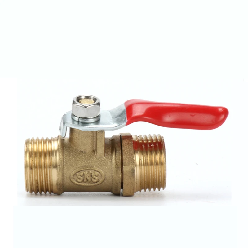 

Латунный шаровой кран 1/8 дюйма 1/4 дюйма 3/8 дюйма 1/2 дюйма штекер-штекер BSP с красной рычажной ручкой Соединительный штуцер Соединительная Муфта переходник