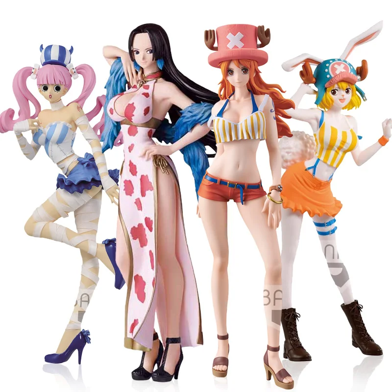 

Original One Piece Figure Anime Sexy Boa Hancock Robin Nami Vinsmoke Reiju Action PVC Model Girls Doll Collection Toys Gifts