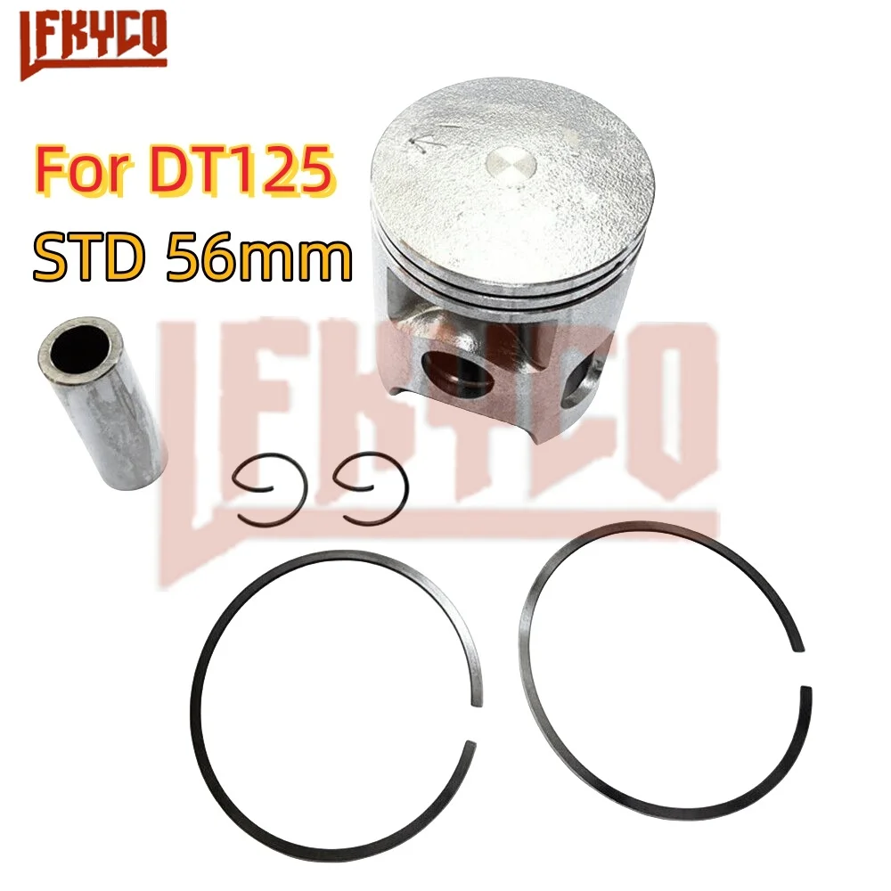 

Детали двигателя мотоцикла, комплект поршневых колец, штифт 16 мм, 56 мм, 56,25 мм, 56,50 мм, 56,75 мм, 57 мм для Yamaha DT125 DT 125 DT125R DT125X DT125RE