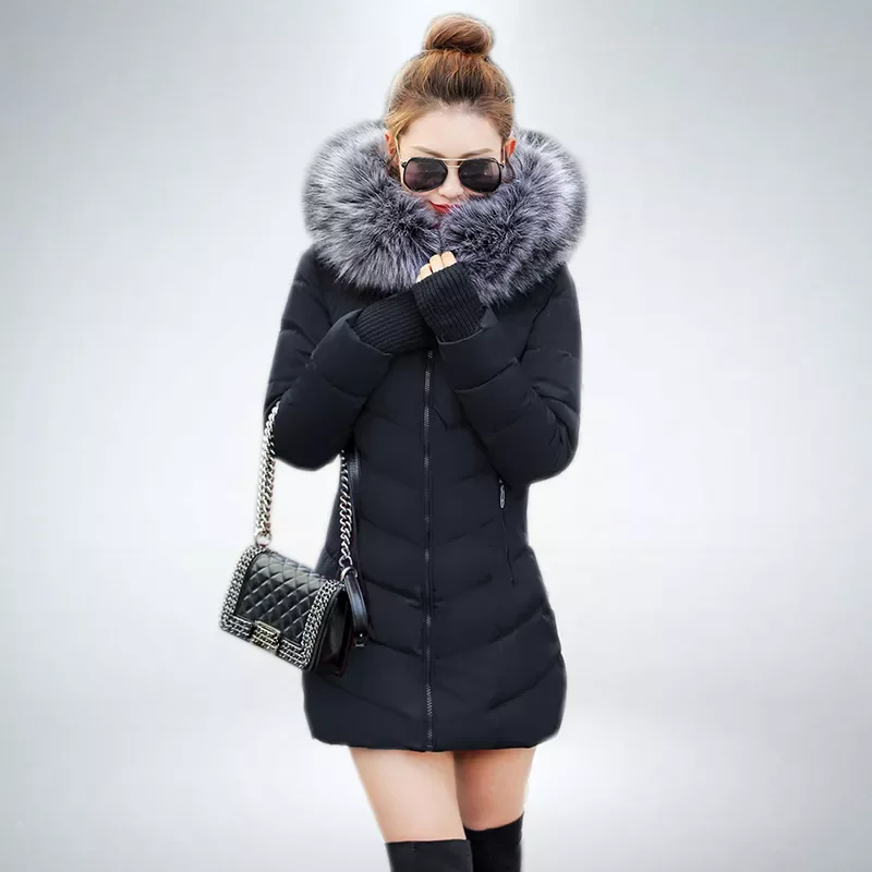 2022New New Arrival Fashion Slim Women Winter Jacket Cotton Padded Warm Thicken Ladies Coat Long Coats Parka Womens Jackets