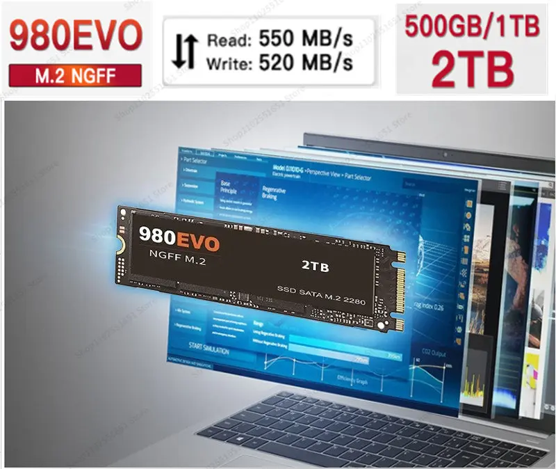

Original 2TB M.2 SSD 500GB NGFF SSD hard Drive 980EVO NVMe pcie 4TB 1TB Hdd Hard Disk Internal Hard Disk For Laptop/Desktop/mac