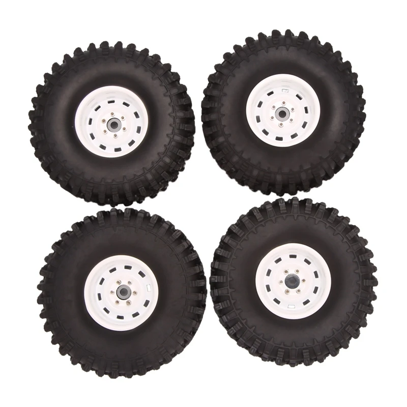 

4PCS 120Mm Rally 1.9 Beadlock Wheel Rim Tire Set For 1/10 RC Crawler Car Axial SCX10 Traxxas TRX4 RC4WD D90