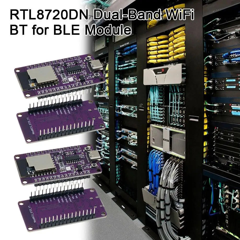 Фото RTL8720DN Двухдиапазонный модуль Wi-Fi Bluetooth BLE Разработка NICEMCU поддерживает аксессуары BW16 Плата модуля BLE S8E2 №4