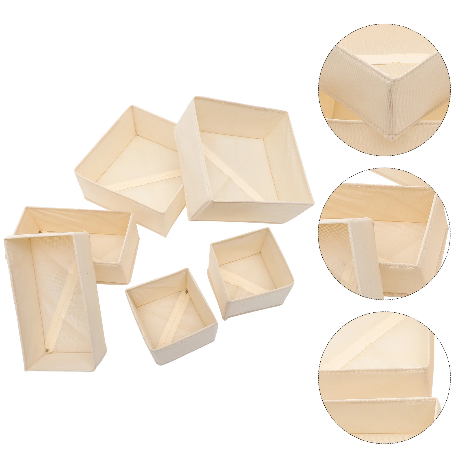 

6pcs Sock Organizers Storage Boxes Socks Organizer