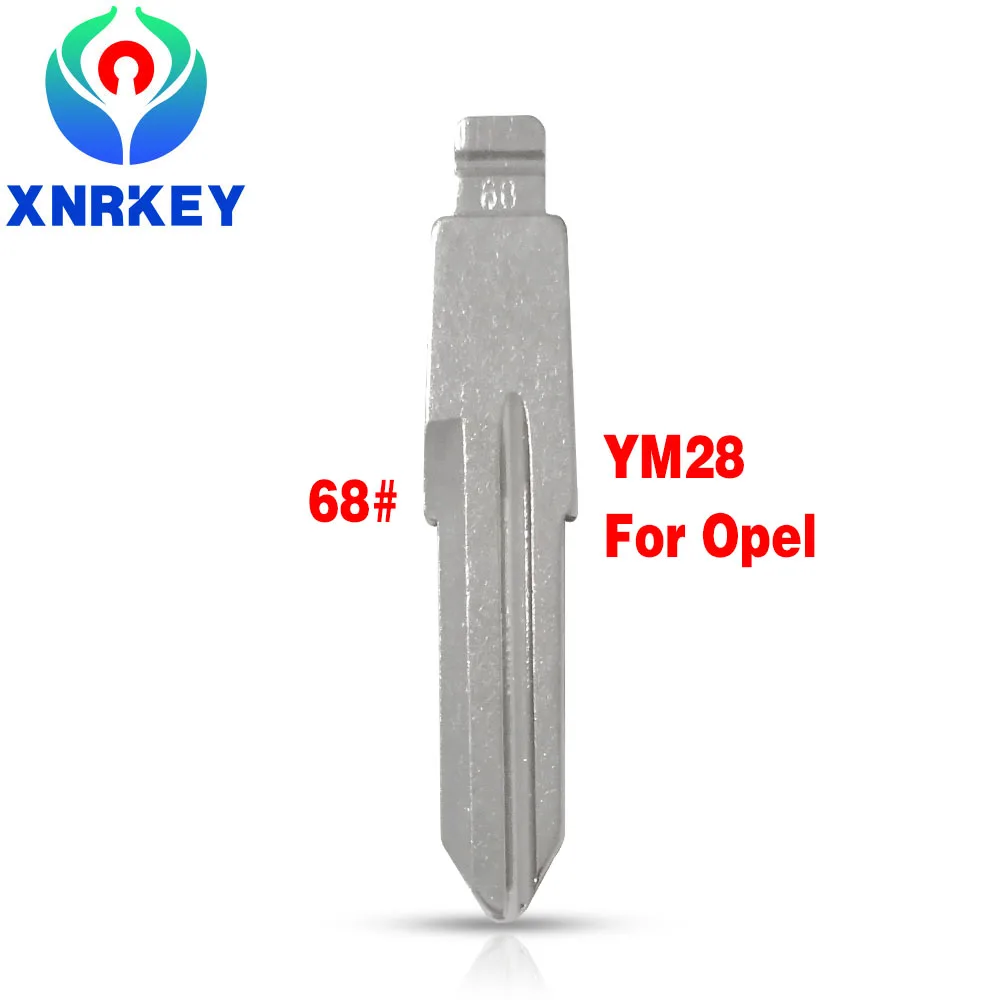 

XNRKEY 10 Pcs 68# YM28 Original High Quality Blade for KD/VVDI Remote Key Replacement Metal Blank Uncut Blade