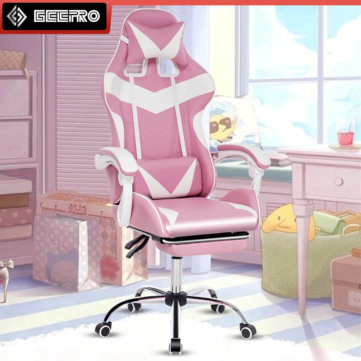 

GEEPRO Gaming Chairs Office Chair 150 Degree Reclining Computer Chair Comfortable Executive Computer Seating Racer Recliner