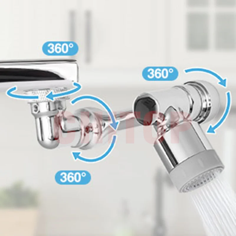 1080° Rotating Faucet Anti-splash Aerator Bathroom Tap Water Saving Filter Bubbler Sprayer Kitchen Sink Nozzle Extender Adapter |