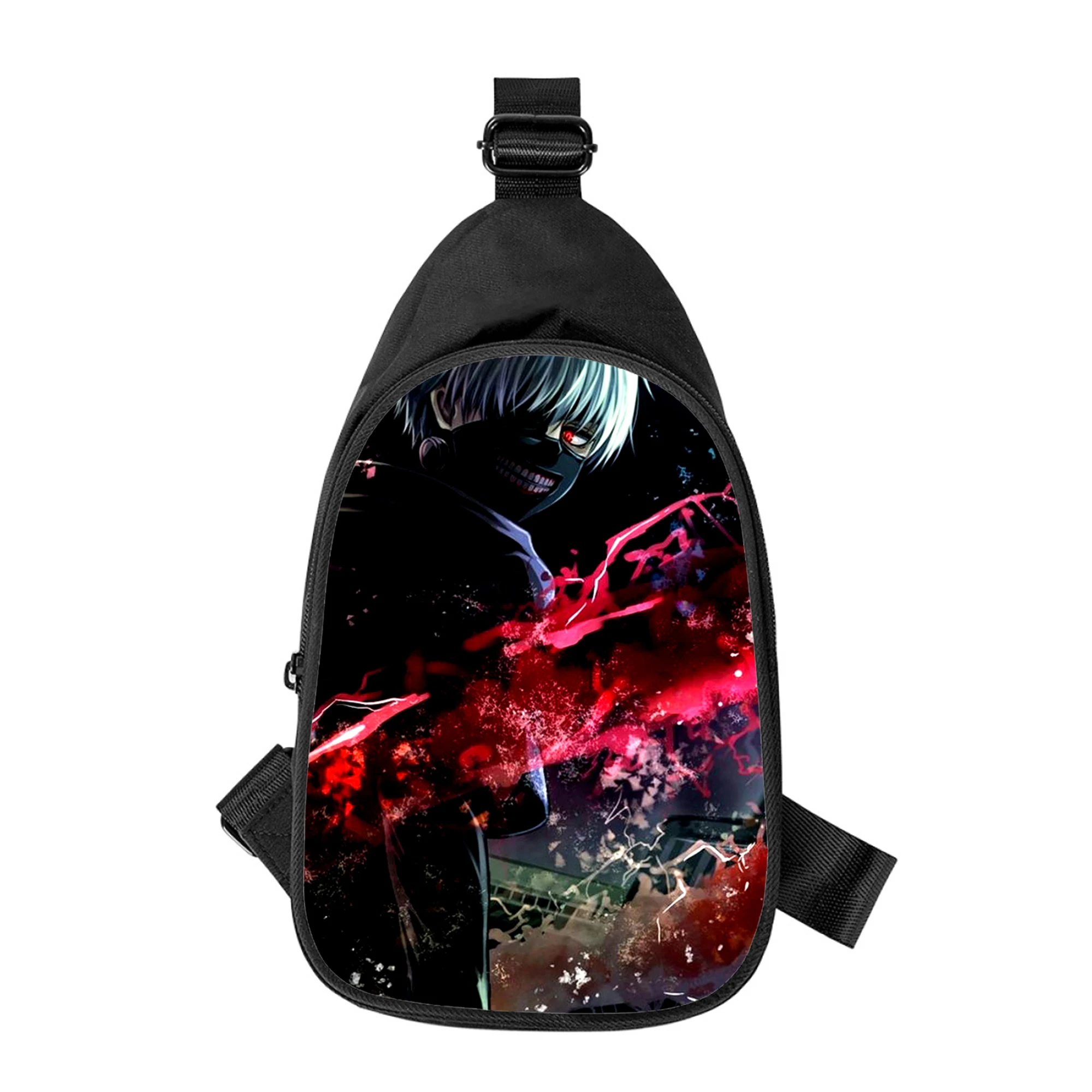 Anime Tokyo Ghouls 3D Print New Men Cross Chest Bag Diagonally Women Shoulder Bag Husband School Waist Pack Male chest pack