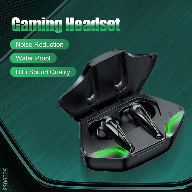 MEUYAG TWS Gaming Earphone Bluetooth Earbuds Low Latency Professional Gamer Bluetooth Headphone With Mic 9D Stereo HiFi Headset