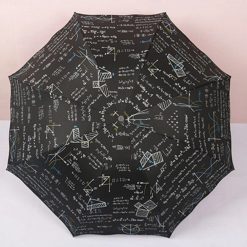 

Brand Student Umbrella Charms Mathematics Umbrella Folding For Women Windproof Formula Umbrella Girlfriend Gift