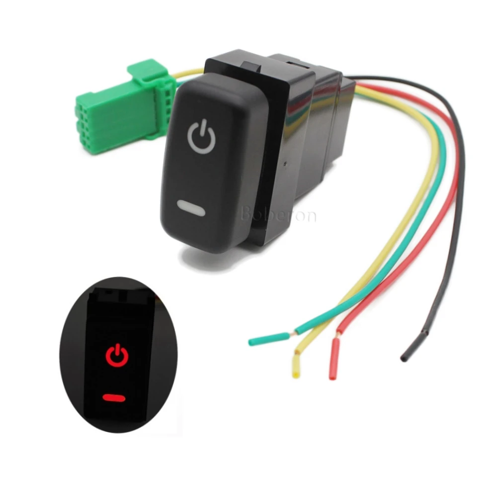 

Auto Power on Off Control Switch Power Push Button with Wire for Mitsubishi Outlander Pajero V73 V93 V97 Lancer EX