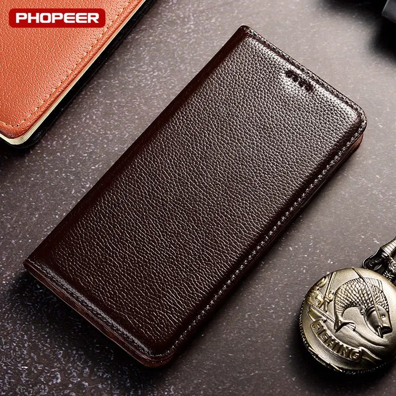 

Litchi Pattern Genuine Leather Case For Samsung Galaxy S21 S22 S23 Ultra Plus Business Wallet Flip Cover Cases