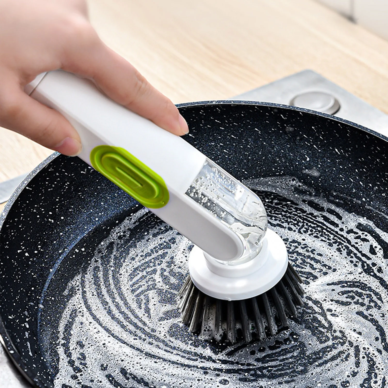 

Liquid Storage Multi Functional Cleaning Brush Powerful Decontamination Long Handle Liquid Filling Pot Long Handled Dustpan