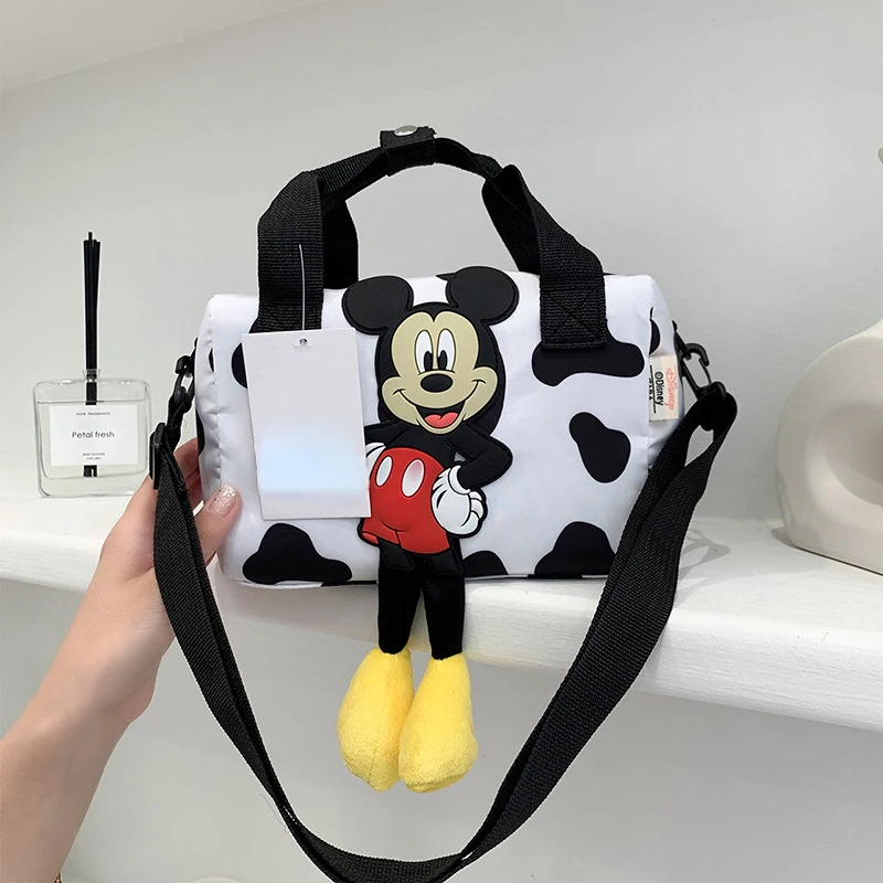

Disney Anime Surrounding Spring New Tote Bag Women's Cartoon Bag Mickey Girls' Bowling Bag Shoulder Bag Birthday Gift