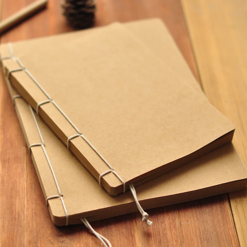 

Vintage Handmade Notebook Kraft Paper Sheet Sketch Note book