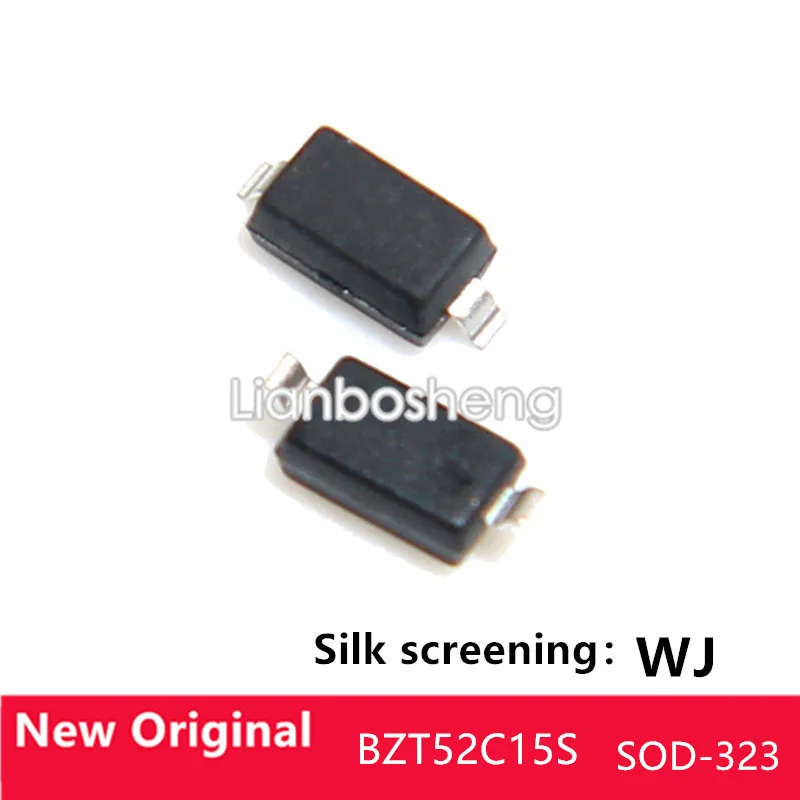 100 шт. BZT52C15S SMD диодный регулятор 15 в silkscreen WJ 0805 SOD323