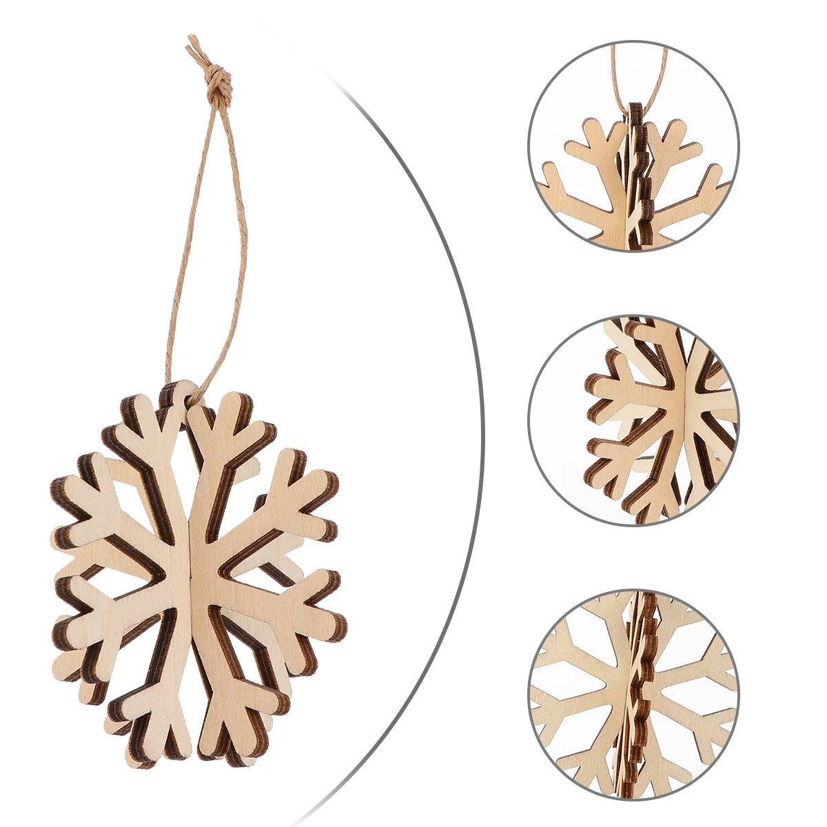 

12pcs Snowflake Hanging Decor Xmas Hanging Pendant Xmas Tree Ornament Xmas Decor