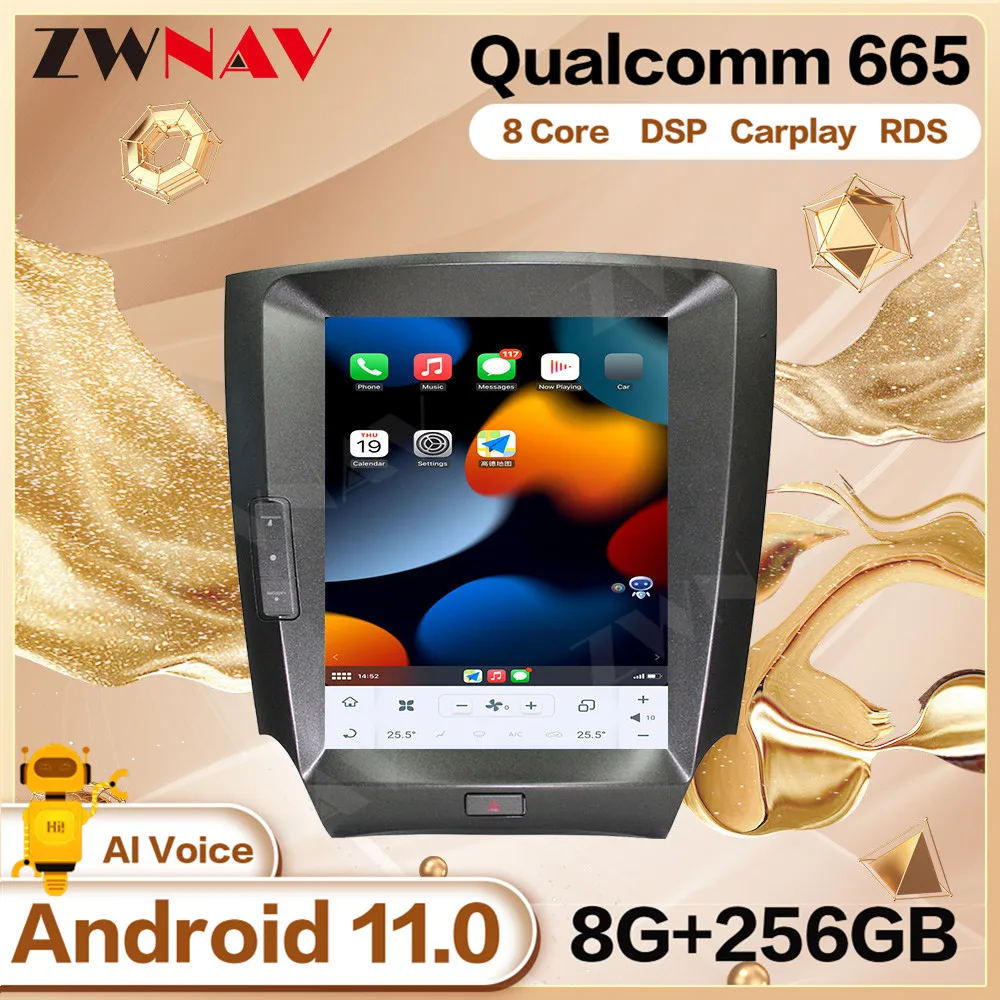 

Автомобильный мультимедийный плеер Qualcomm Tesla с экраном Android для Lexus IS 2005 2006 2007 2008 2009 2010 2011 2012 GPS