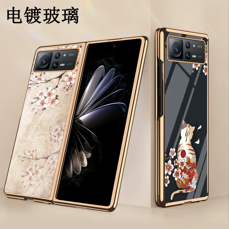 

9H закаленное стекло для Mi Mix Fold 2 чехол для Xiao-Mi Mix Fold2 5G чехол
