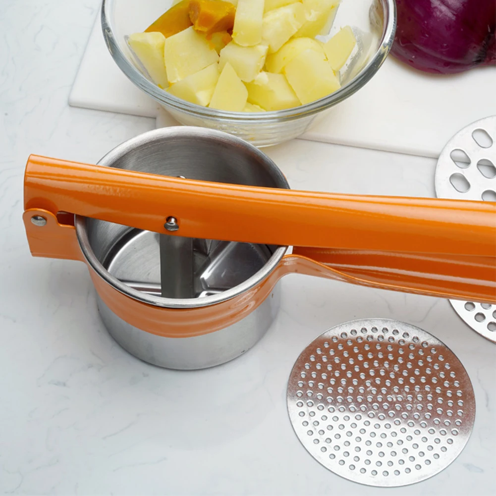 

With 3 Filter Portable Household Stainless Steel Large Capacity Potato Ricer Masher Multifunctional Restaurant Baby Food Mill