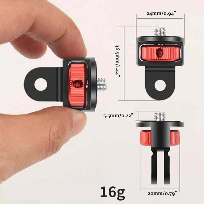 Поворот на 360 градусов 1/4 дюйма винтовой конвертер мини-адаптер штатива для