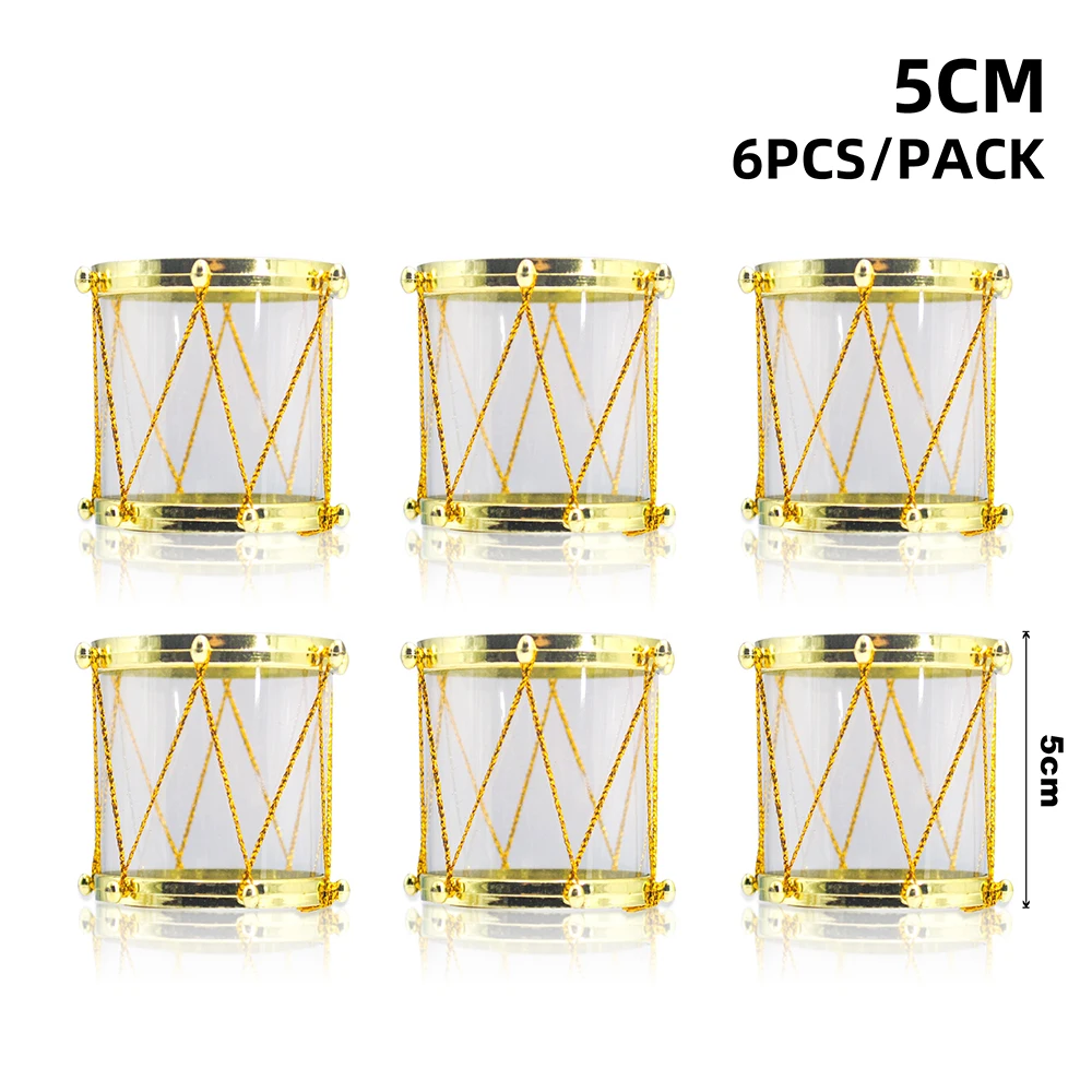 

Рождественские золотые мини барабаны