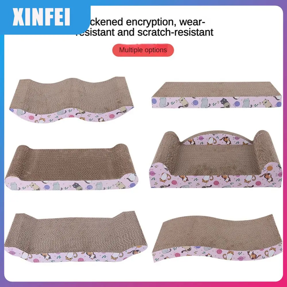 

Environmentally Friendly Paper Cat Scratching Board Kitten Cat Corrugated Paper Claw Grinder Anti-scratch Wear-resistant