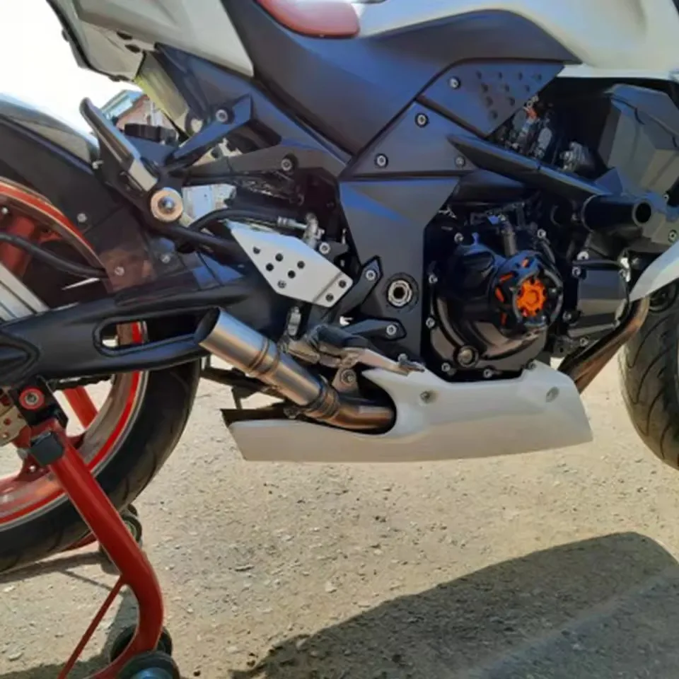 Фото Для Kawasaki Z1000 Z1000SX 2007 2008 2009 Z 1000/SX выхлопная труба мотоцикла из нержавеющей стали Middie Link, 51 мм, глушитель без шнуровки №2