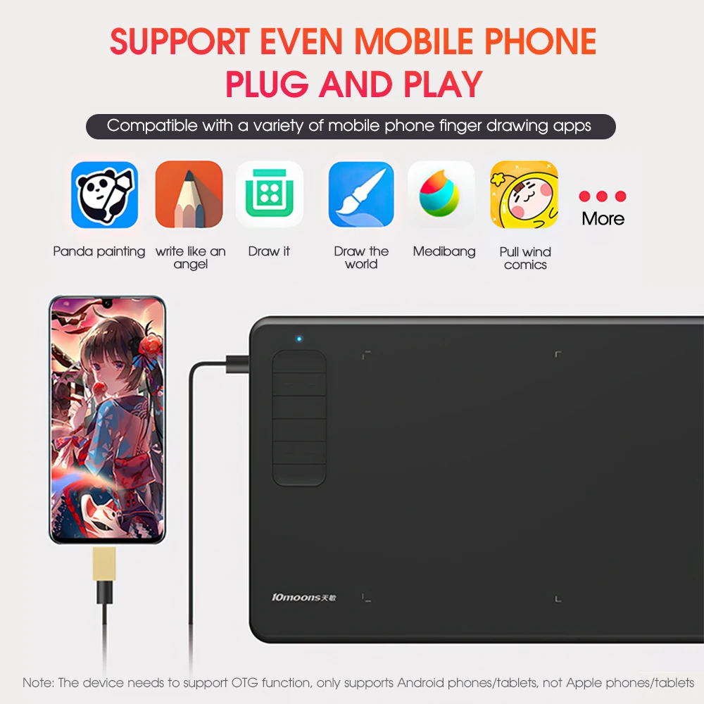 Графический планшет цифровой для рисования OSU и анимации 8192 уровней нажатия