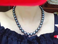 huge charming 1811 12mm natural south sea genuine black round necklace free shipping for women jewelry choker necklace